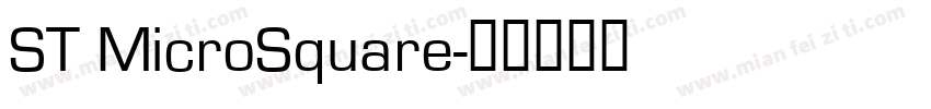 ST MicroSquare字体转换